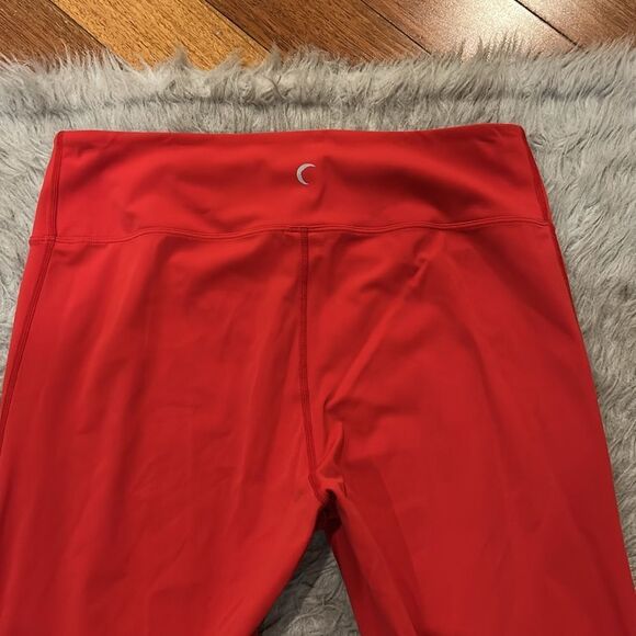 Zyia active red slash hi rise athletic leggings size 12 - Picture 6 of 6